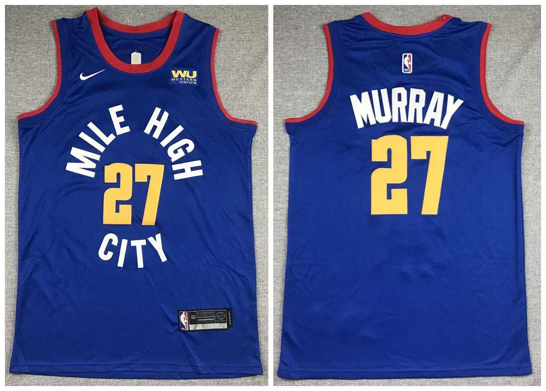 Nuggets 27 Jamal Murray Blue City Edition Nike Swingman Jersey,We sell and wholesale Nuggets 27 Jamal Murray Blue City Edition Nike Swingman Jersey on line form chian!